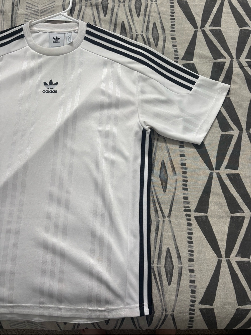 Adidas Originals 3 STRIPES Jacquard Jersey CE1641 White - Picture 3 of 9